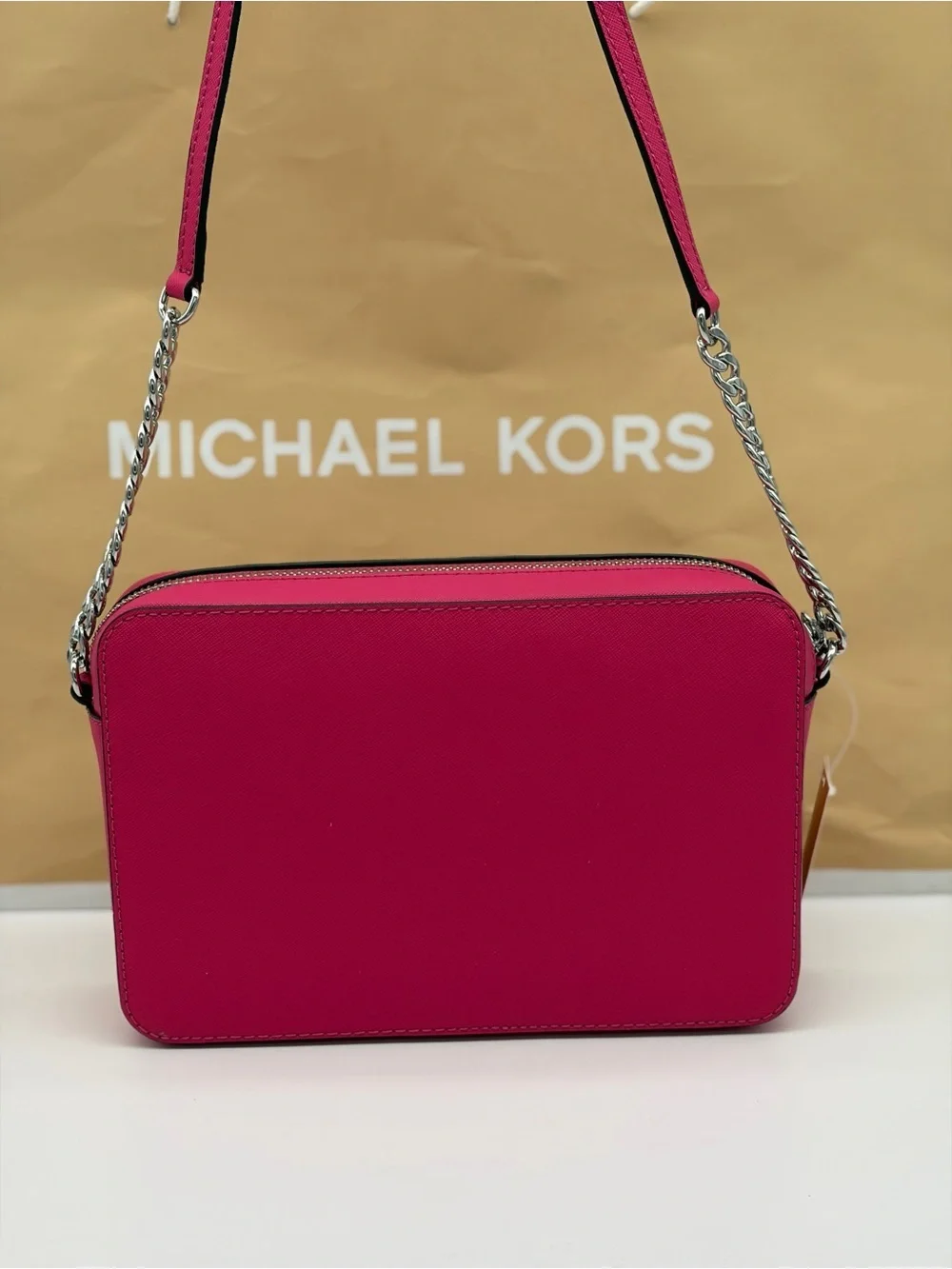 Michael Kors Jet Set EW Crossbody Bag Dragonfruit